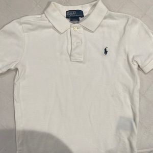 Polo white collared shirt